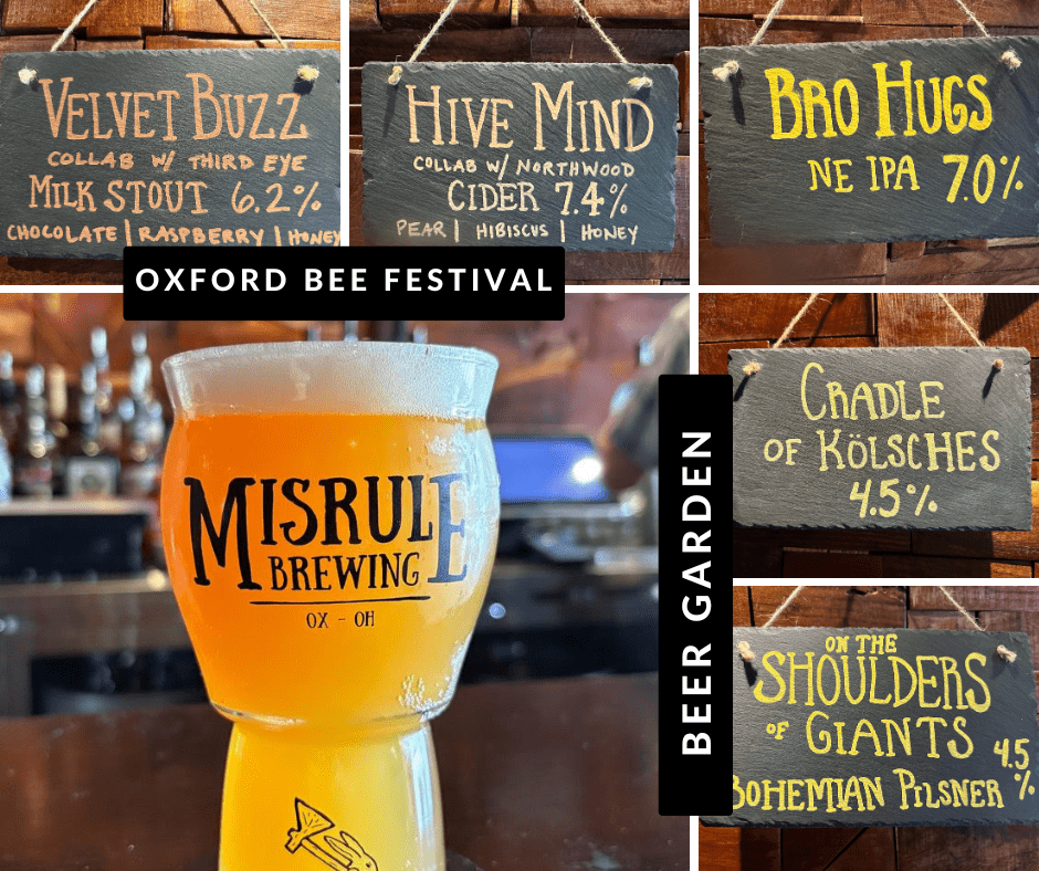 Misrule Brewing, Oxford Bee Festival beer garden list
